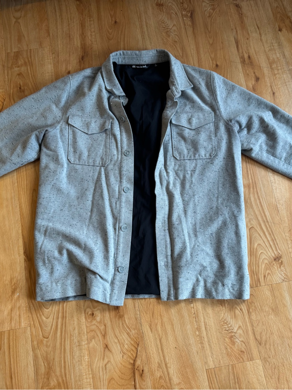 Travis Mathew Heather Gray Button-Front Cardigan